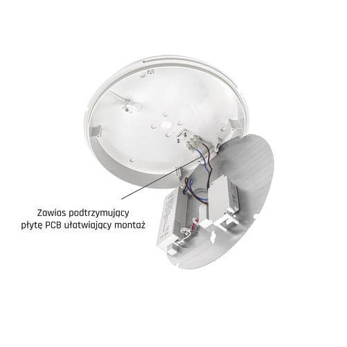 NYMPHEA CITY PRO 24W CCT 230V 120st IP65 IK10 FI330x79mm BIAŁY okrągła  5 lat gw.