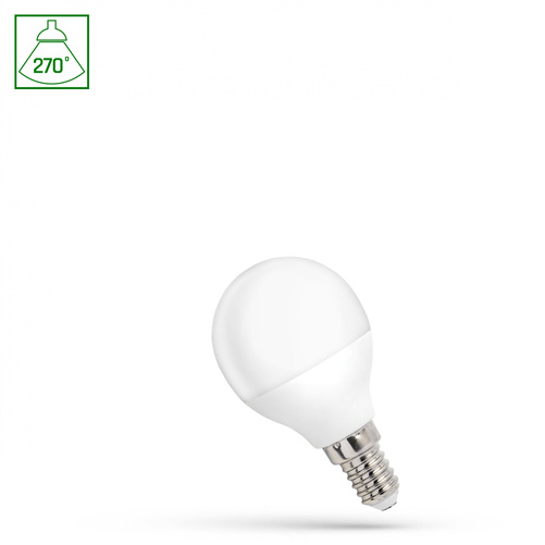 Żarówka LED KULKA E-14 230V 1W Barwa Neutralna SPECTRUM WOJ+14446_1W