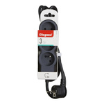 Przedłużacz 3x2P+Z, z przewodem 3.0M - czarny/grafitowy Legrand