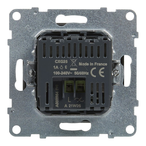 SUNO - Łącznik automatyczny z możliwością ustawienia bez zacisku neutralnego, Aluminium - Legrand 721376