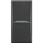 AXOLUTE - Łącznik jednobiegunowy 10AX (zaciski śrubowe) 1 moduł AXIAL antracyt Bticino HS4001N