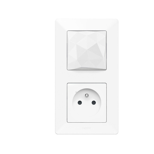 Valena life with Netatmo Legrand 752195 - zestaw startowy podstawowy (gniazdo control, łącznik bezprzewodowy wyjście/powrót) BIAŁY