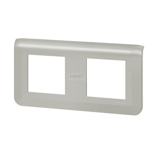 MOSAIC - Ramka 2 x 2 modułowa pozioma - Aluminium Legrand 079304L
