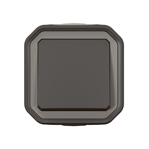 Nowe Plexo - Przycisk jednobiegunowy, komplet natynkowy 10A-250V~ - antracyt - Legrand 069790L