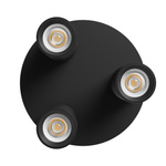 MADARA ALTRO ROUND 3xGU10 230V IP20 220X134MM CZARNY