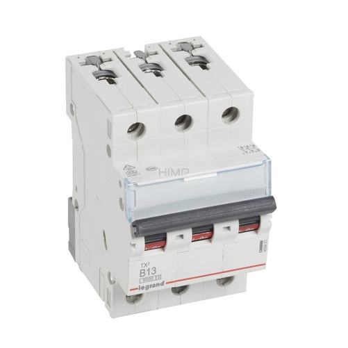 WYŁĄCZNIK NADPRĄDOWY S 303 3P B 13A 6000A SERII TX³ Legrand 403401