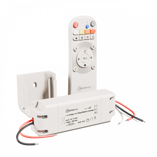 ZESTAW KONTROLER DO PASKA LED 12V/24V 120W/240W 10A CCT DIMM PILOT 1S + UCHWYT BIAŁY KONEKTO MESH