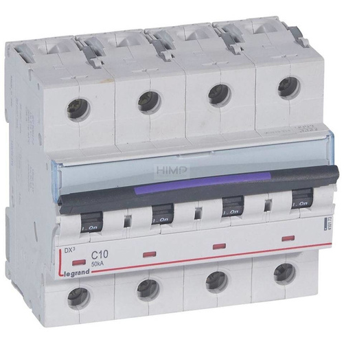 DX³ 50 kA Wyłącznik czterobiegunowy 10 A Legrand 410173