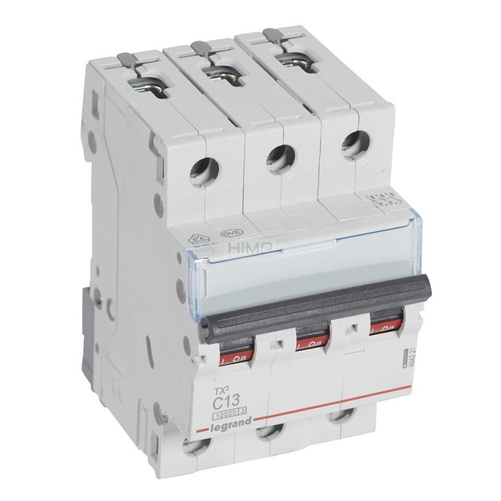 WYŁĄCZNIK NADPRĄDOWY S 313 3P C 13A 10000A SERII TX³ Legrand 404221