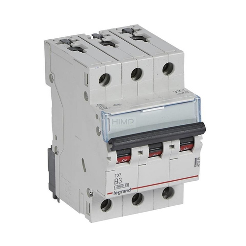 WYŁĄCZNIK NADPRĄDOWY S 303 3P B 3A 6000A SERII TX³ Legrand 403396