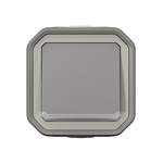 Nowe Plexo - Łącznik schodowy z podświetleniem, komplet natynkowy 10AX-250V~ - szary - Legrand 069713L