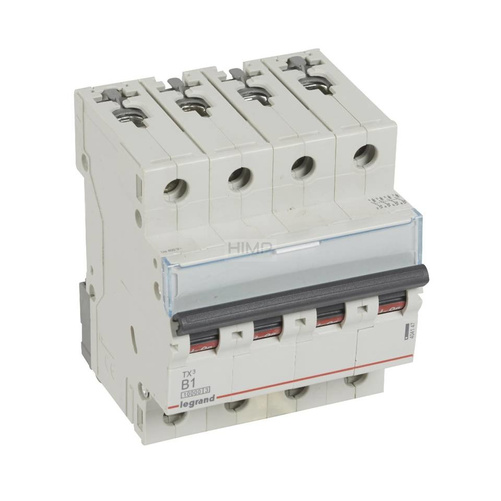 WYŁĄCZNIK NADPRĄDOWY S 314 4P B 1A 10000A SERII TX³ Legrand 404147