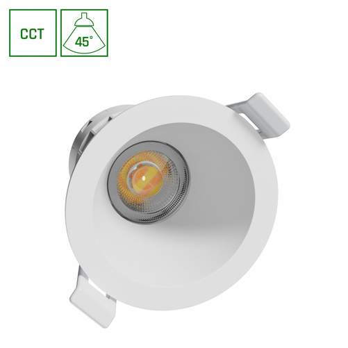 FIALE CORE COMPLETE DOWNLIGHT 7W CCT 230V 45ST IP20 UGR<19 FI90X85MM BIAŁY OKRĄGŁA