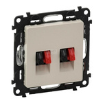 VALENA LIFE - Gniazdo głośnikowe podwójne KREMOWE Legrand 753278