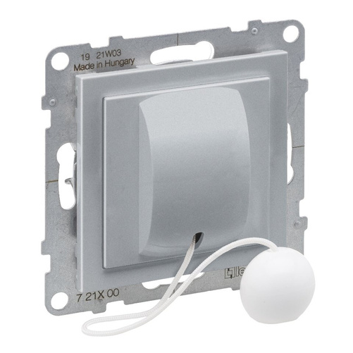 SUNO - Przycisk przełączny cięgnowy NO/NC - 6 A - 250 V~ - zaciski automatyczne, Aluminium - Legrand 721300