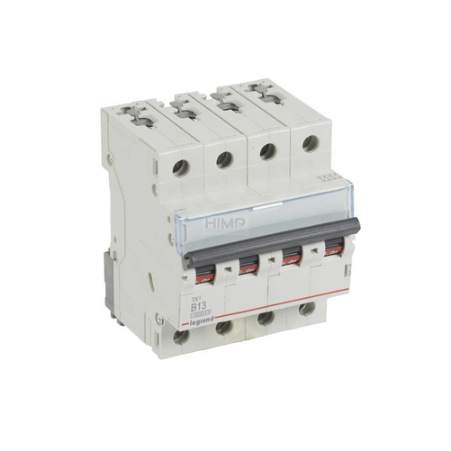 WYŁĄCZNIK NADPRĄDOWY S 314 4P B 13A 10000A SERII TX3 Legrand 404153