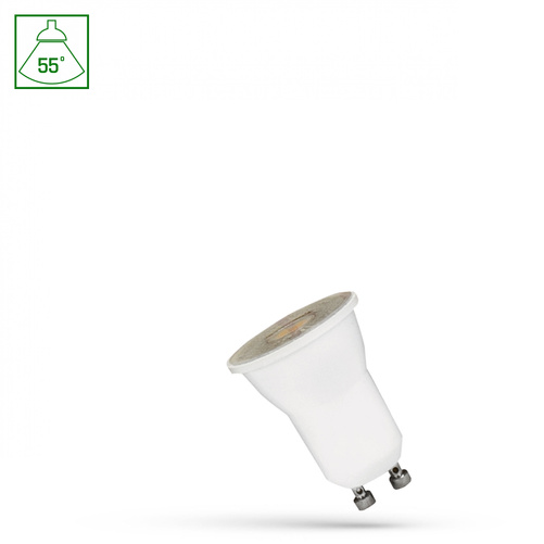 Żarówka LED MR11 GU10 230V 2W SMD 55st NW z soczewką SPECTRUM