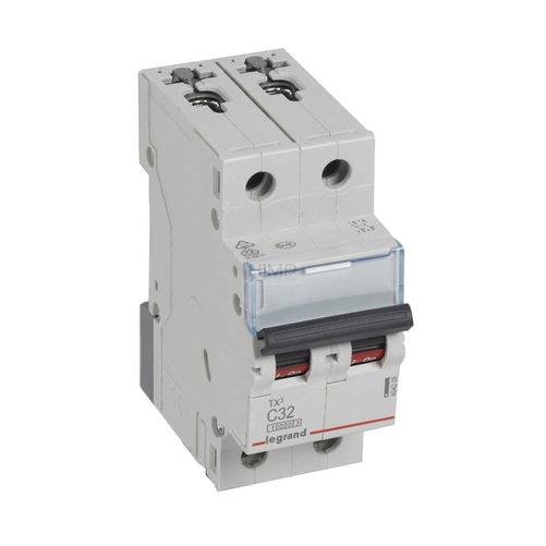 WYŁĄCZNIK NADPRĄDOWY S 312 2P C 32A 10000A SERII TX³ Legrand 404208