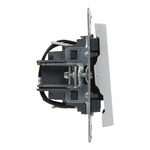 SUNO - Łącznik schodowy z podświetleniem - 10 AX - 250 V~ - zaciski automatyczne, Aluminium - Legrand 721316