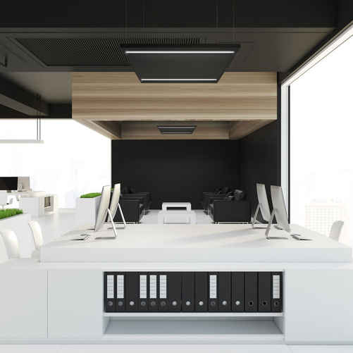 ALGINE LINE PANEL 44W NW 230V 70st IP20 IK06 600x600x40mm CZARNY UGR<16 5 lat gw.