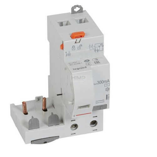 BLOK RÓŻNICOWOPRĄDOWY PR 302 2P 63A 300MA TYP AC Legrand 410414
