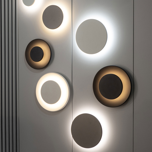 PIATTA PLATE PODSTAWA DO OPRAW PIATTA 9W 240X30 CZARNY OKRĄGŁA