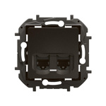 Gniazdo 2 x RJ45 kat. 6 STP - czarne Legrand NOWE NILOE NP4333BK