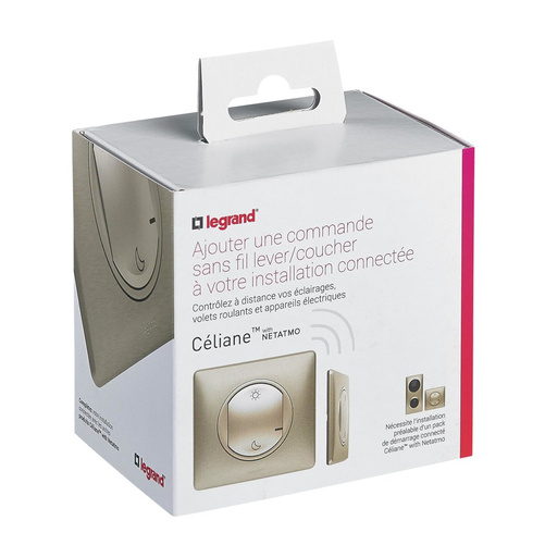 Celiane with netatmo - łącznik bezprzewodowy dzień/noc tytanowy Legrand 064885
