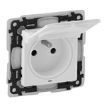 VALENA LIFE GNIAZDO 2P +Z IP44 Z PRZESŁONĄ BIAŁE Legrand 753179