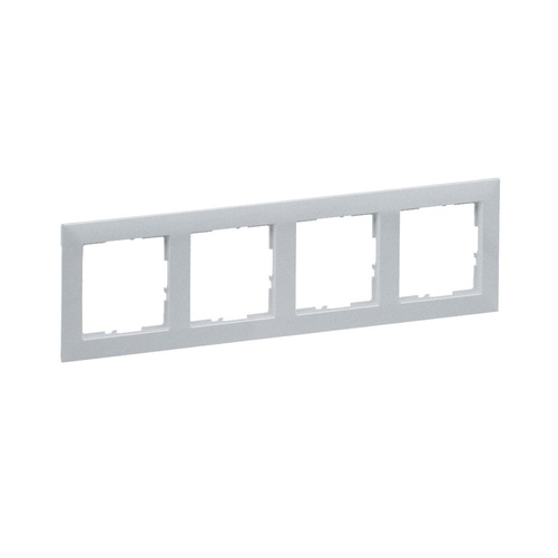 SUNO - Ramka - 4x, Aluminium - Legrand 721514