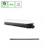 LIMEA GIGANT HERMETYK 1200mm 38W NW 230V 120ST IP65 IK10 1190x72x70mm CZARNY