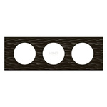 CELIANE - Ramka corian czarny dłutowany potrójna Legrand 069023