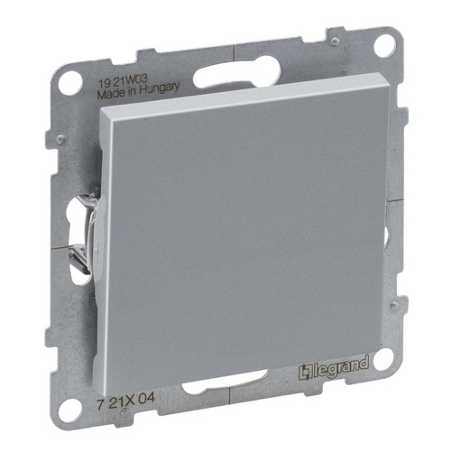 SUNO - Łącznik jednobiegunowy - 16 AX - 250 V~ - zaciski automatyczne, Aluminium - Legrand 721304