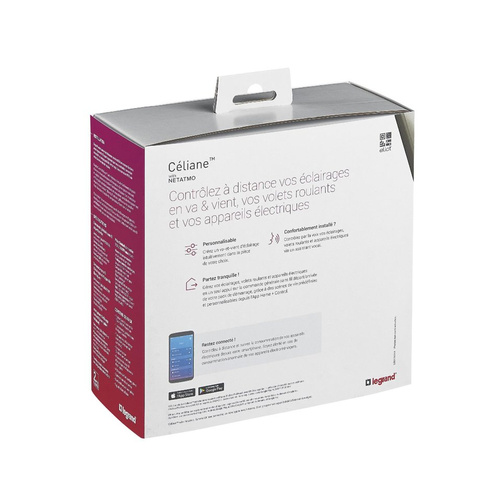 Celiane with Netatmo Legrand 067628 - zestaw startowy rozszerzony GRAFITOWY