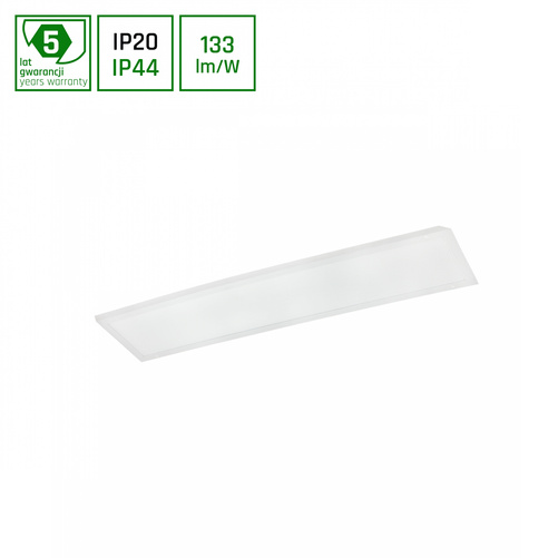 ALGINE PANEL BACKLIGHT 40W NW 230V 120st IP44/20 300x1200x32 BIAŁY 5 lat gw.