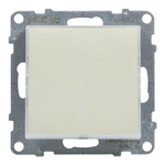 SUNO - Przycisk pojedynczy z podświetleniem - 6 A - 250 V~ - zaciski automatyczne, Biały -  Legrand 721110