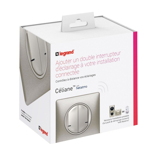 Celiane with NETATMO - Łącznik bezprzewodowy świecznikowy - TYTANOWY Legrand 067774