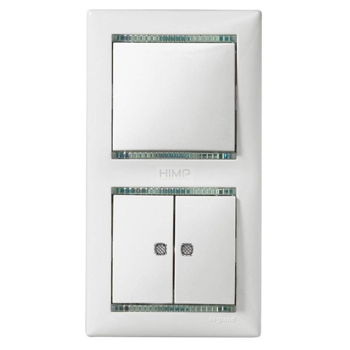 VALENA Łącznik schodowy podwójny podświetlany KREM 10AX-250~ Legrand 774112