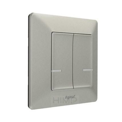 Valena Life with NETATMO - Łącznik bezprzewodowy świecznikowy - ALUMINIUM Legrand 752387