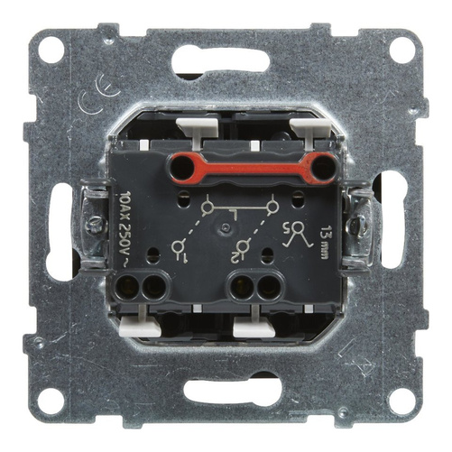 SUNO - Łącznik świecznikowy - 10 AX - 250 V~ - zaciski automatyczne, Czarny - Legrand 721405