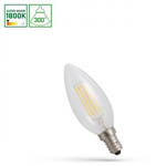 LED ŚWIECOWA E-14 230V 4W COG 1800K CLEAR SPECTRUM