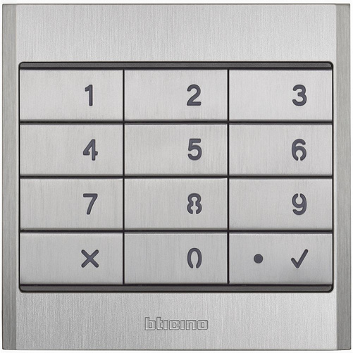 Linea 5000 moduł klawiatury, aluminium – Bticino 345500