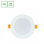 DURE 3 DOWNLIGHT 8W WW 230V 110st IP54 IK06 118x31 BIAŁY okrągła zasilacz zintegrowany