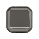 Nowe Plexo - Przycisk jednobiegunowy z podświetleniem, komplet natynkowy 10A-250V~ - antracyt - Legrand 069782L