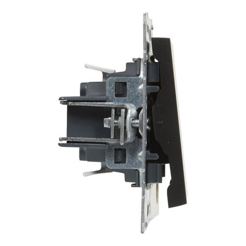 SUNO - Przycisk pojedynczy - 6 A - 250 V~ - zaciski automatyczne, Czarny -  Legrand 721409