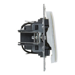 SUNO - Przycisk pojedynczy z podświetleniem - 6 A - 250 V~ - zaciski automatyczne, Biały -  Legrand 721110