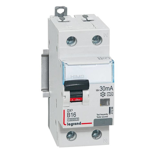 WYŁĄCZNIK RÓŻNICOWONADPRĄDOWY P 312 2P B 16A 30MA TYP A 10KA SERII DX³ Legrand 411288