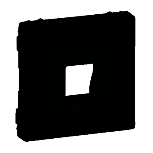 VALENA LIFE - Plakietka gniazda głośnikowego pojedynczego CZARNA Legrand 756362