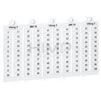 PŁYTKI OZNACZNIKÓW SZEROKOŚĆ 5MM 1-100 POZIOME (x1000) Legrand 039510