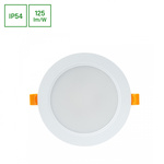 DURE 3 DOWNLIGHT 12W NW 230V 110st IP54 IK06 145x34 BIAŁY okrągła zasilacz zintegrowany